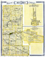 Miami County, Bunker Hill, Xenia, Indiana State Atlas 1876